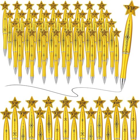 36 PCS VIP Pens Bulk Red and Black Star Point Pens Red Carpet Party Fovers for Form in Kuwait