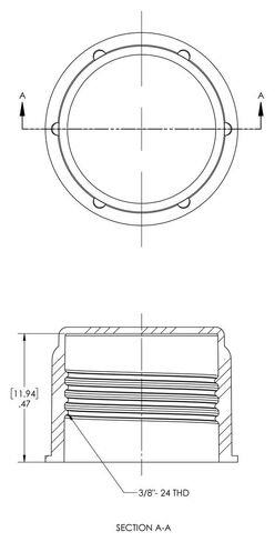 Caplugs CD-3 CD Series – Threaded Plastic Cap for Flared JIC Fittings, 200 Pack, Red LD-PE, to Fit Thread Size 3/8-24", Protective Closures, Dirt and Moisture Seals, Masking, Painting, Plating in Saudi Arabia