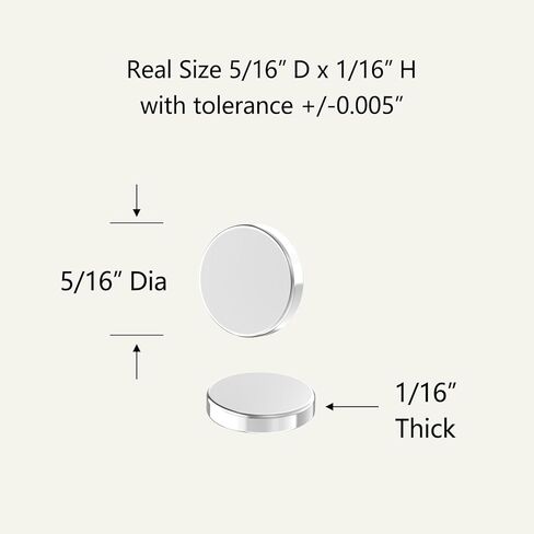 N52 Magnet-5/16 D x 1/16 "H - 150 حزمة، مغناطيسات أرضية نادرة قوية، مغناطيس قرص نيوديميوم صغير قوي للغاية فضي للثلاجة، DIY، البناء، العلمية، الحرف اليدوية، ومغناطيس المكتب in Saudi Arabia