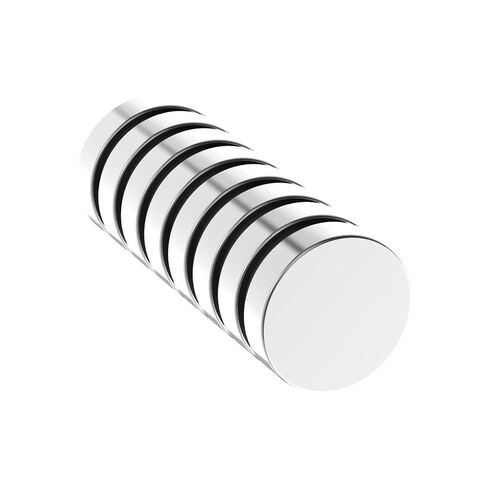 Strong Neodymium Disc Magnets - N42, 1.00" D x 1/4" H - 8 Pack, Super Powerful Rare Earth Magnets for Fridge, DIY, Building, Scientific, Craft, and Office 1.00" Dia x 0.25" Thick Mighty Magnet in Kuwait