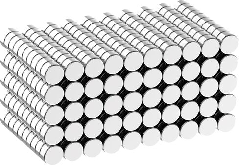Tiny Strong Neodymium Disc Magnets - N42, 1/8" D x 1/16" H - 500 Pack, Powerful Mini Rare Earth Magnets for Fridge, DIY, Building, Scientific, Craft, Office, 0.125" x 0.0625" Small Magnet in Kuwait