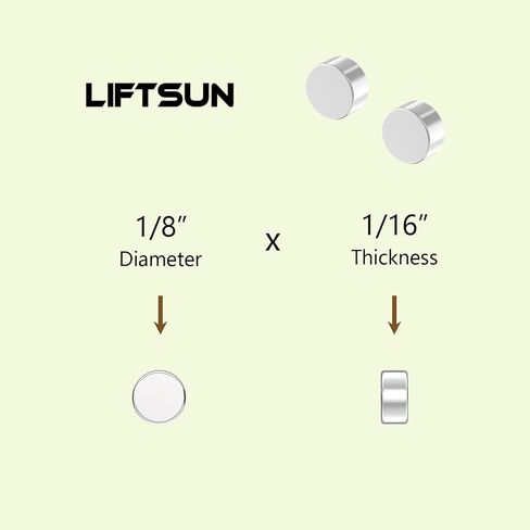Tiny Strong Neodymium Disc Magnets - N42, 1/8" D x 1/16" H - 500 Pack, Powerful Mini Rare Earth Magnets for Fridge, DIY, Building, Scientific, Craft, Office, 0.125" x 0.0625" Small Magnet in Kuwait