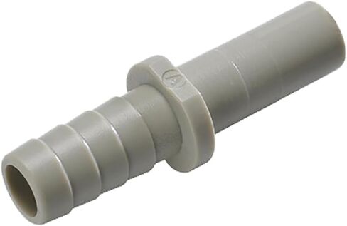 NeoFit Acetal Copolymer Stem Fitting with 1/4" Stem x 1/4" Barb for Straight Line Connection of Pipes and Tubes, Durable Plastic Construction by Neo-Pure (Gray) in Kuwait