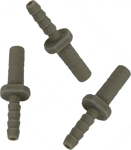 NeoFit Acetal Copolymer Stem Fitting with 1/4" Stem x 1/4" Barb for Straight Line Connection of Pipes and Tubes, Durable Plastic Construction by Neo-Pure (Gray) in Kuwait