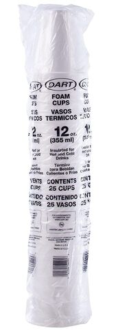 Dart 12 oz Insulated Foam Hot/Cold Cup, 12J12 (1,000 Count) in Saudi Arabia