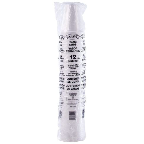 Dart 12 oz Insulated Foam Hot/Cold Cup, 12J12 (1,000 Count) in Saudi Arabia