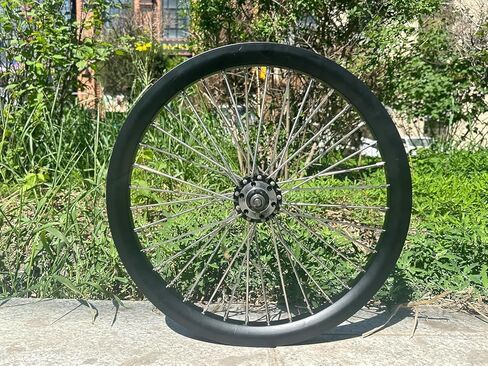 20 inch Heavy Duty Bicycle Front Wheel Rim 10 Gauge 36 Spokes, Double Wall Aluminum Alloy Cycling Wheel, 20" Bike Front Rim 520g (Black) Disc Brake in Saudi Arabia