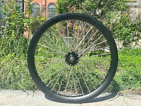 20 inch Heavy Duty Bicycle Front Wheel Rim 10 Gauge 36 Spokes, Double Wall Aluminum Alloy Cycling Wheel, 20" Bike Front Rim 520g (Black) Disc Brake in Saudi Arabia