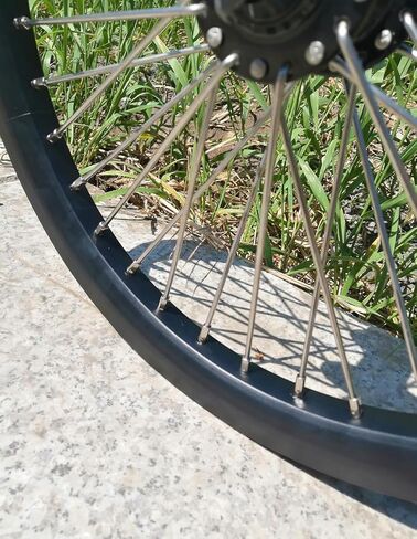20 inch Heavy Duty Bicycle Front Wheel Rim 10 Gauge 36 Spokes, Double Wall Aluminum Alloy Cycling Wheel, 20" Bike Front Rim 520g (Black) Disc Brake in Saudi Arabia