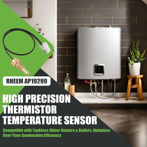 AP19299 استبدال مستشعر غرفة الثرمستور لسخانات وغلايات المياه بدون خزان Rheem and Ruud، أجزاء سخان المياه بمستشعر درجة الحرارة المتوافقة مع مضخات الحرارة Rheem in Kuwait