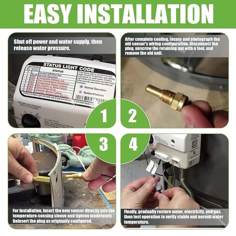 AP19299 استبدال مستشعر غرفة الثرمستور لسخانات وغلايات المياه بدون خزان Rheem and Ruud، أجزاء سخان المياه بمستشعر درجة الحرارة المتوافقة مع مضخات الحرارة Rheem in Kuwait