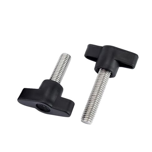 Screws Thumb Screws Plastic Hand Twisted T-Head Bolt 304 StainlessSteel Z-Shaped Handle Screw Wing in Saudi Arabia