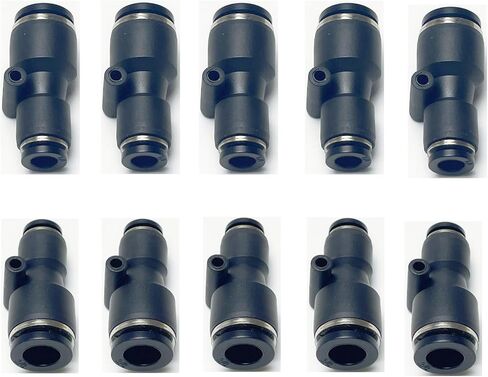 PNEUMATIC Push to Connect Straight 1/4 inch Tube OD x 6MM OD Straight Reducer Connector,Tube Fitting Push Connector PG1/4-6(Pack of 10) in Saudi Arabia