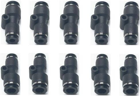 PNEUMATIC Push to Connect Straight 1/4 inch Tube OD x 6MM OD Straight Reducer Connector,Tube Fitting Push Connector PG1/4-6(Pack of 10) in Saudi Arabia