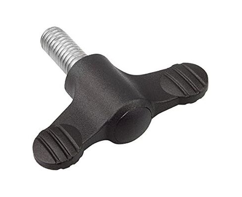 Kipp 06652-01A2X30 Novo·Grip Grey Thermoplastic Wing Grip with 1/4-20" External Thread, Stainless Steel Bushing, Inch, 14 mm Diameter, 30 mm Screw Length, Anthracite Grey Cap Color (Pack of 10) in Saudi Arabia