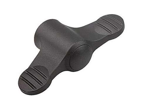 Kipp 06652-1A2 Novo·Grip Grey Thermoplastic Wing Grip with 1/4-20" Internal Thread, Steel Bushing, Inch, 14 mm Diameter, Anthracite Grey Cap Color (Pack of 10) in Saudi Arabia