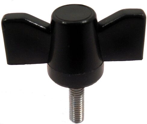 JW Winco Glass Filled Nylon Plastic Wing Screw, Threaded Stud, M4 x 0.7 Thread x 15mm Thread Length, 30mm Head Length (Pack of 1) in Saudi Arabia