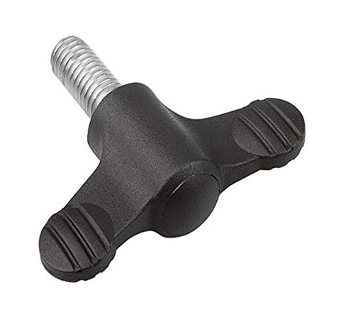 Kipp 06652-01A3X20 Novo·Grip Grey Thermoplastic Wing Grip with 5/16-18" External Thread, Stainless Steel Bushing, Inch, 14 mm Diameter, 20 mm Screw Length, Anthracite Grey Cap Color (Pack of 10) in Kuwait