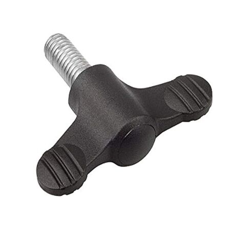Kipp 06652-01A2X20 Novo·Grip Grey Thermoplastic Wing Grip with 1/4-20" External Thread, Stainless Steel Bushing, Inch, 14 mm Diameter, 20 mm Screw Length, Anthracite Grey Cap Color (Pack of 10) in Saudi Arabia