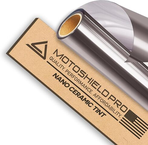 تظليل نافذة MotoShield Pro 5% VLT نانو سيراميك للسيارة مقاس 30 بوصة × 10 قدم 2 طبقة مقاومة للحرارة العالية وتقليل الوهج، طبقة خصوصية تلقائية للخصوصية، ترفض ما يصل إلى 99% IRR، 99% حجب للأشعة فوق البنفسجية، انكماش سهل بنفسك in Kuwait