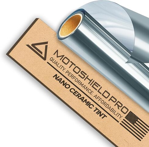 تظليل نافذة MotoShield Pro 5% VLT نانو سيراميك للسيارة مقاس 30 بوصة × 10 قدم 2 طبقة مقاومة للحرارة العالية وتقليل الوهج، طبقة خصوصية تلقائية للخصوصية، ترفض ما يصل إلى 99% IRR، 99% حجب للأشعة فوق البنفسجية، انكماش سهل بنفسك in Kuwait