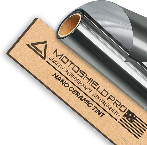 تظليل نافذة MotoShield Pro 5% VLT نانو سيراميك للسيارة مقاس 30 بوصة × 10 قدم 2 طبقة مقاومة للحرارة العالية وتقليل الوهج، طبقة خصوصية تلقائية للخصوصية، ترفض ما يصل إلى 99% IRR، 99% حجب للأشعة فوق البنفسجية، انكماش سهل بنفسك in Kuwait