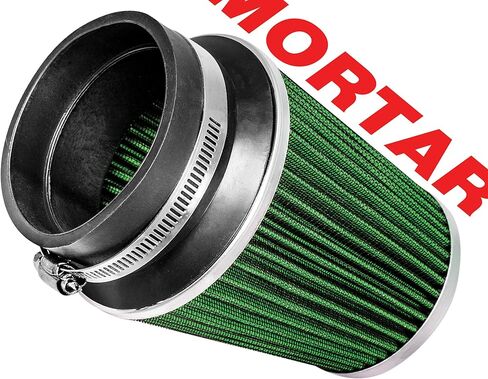Mortar Aftermarket Auto Air Filter – 3.5 In Flange ID Car Enthusiast Class Universal Cold Air Intake Gulps in More Air for More Engine Power & Passionate Induction Sound, Blue in Saudi Arabia