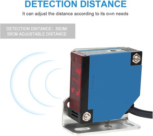 30 سم 50 سم انعكاس منتشر E3JK مستشعر كهروضوئي مفتاح القرب DC AC 5-Wire Relay Output 12-250V NPN/PNP الترانزستور (Ds50-500mm، AC-DC Light-ON) in Kuwait