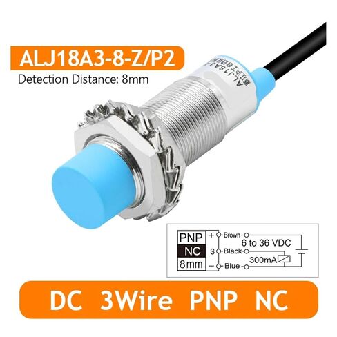 الفئة أ مفتاح القرب الاستقرائي سلسلة ALJ18A3-8 مع حماية ماس كهربائى M18 مستشعر القرب PNP NO DC 3-Wire in Kuwait