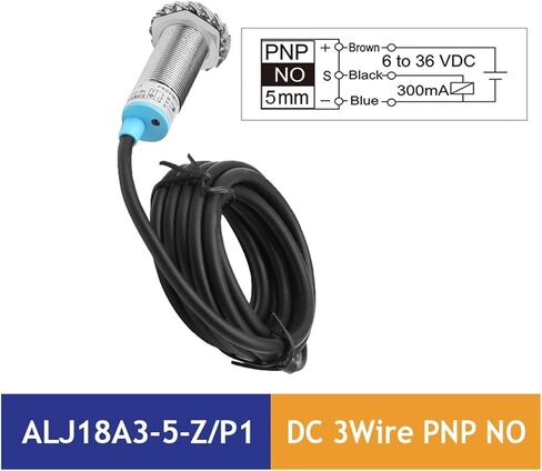 الفئة أ مفتاح القرب الاستقرائي ALJ18A3-5 سلسلة تأثير القرب التبديل الاستشعار NPN PNP NO 3-Wire in Kuwait