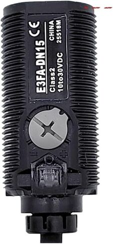 E3FA-DN11 مستشعر كهروضوئي يعمل بالأشعة تحت الحمراء، 10-30VDC NPN 3-Wire DN12 DN13 حساسية قابلة للتعديل (E3fa-dn14، مع عاكس TD-09) in Kuwait