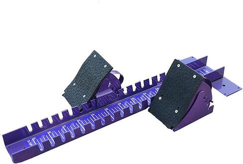 Multi Function Starting Block, 4 Angle Pedals Adjustable Sprinter Starting Block, Track & Field Light Weight Track Starting Block, Enhance Speed and Performance, Running Equipment, Purple 70cm in Saudi Arabia