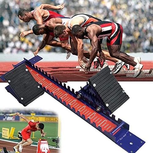Competition Starting Block for Athletics Track, Features Standard Pedals and Strong Grip, Ideal for High Intensity Training in Kuwait