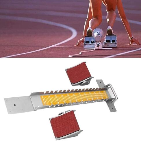 كتلة البداية من سبائك الألومنيوم، كتلة البداية متعددة الوظائف، كتل البدء للمسار والميدان 80 سم، برتقالي، برتقالي in Kuwait