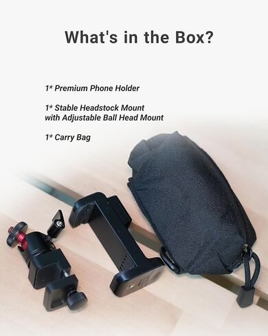 حامل هاتف الجيتار (حامل رأس ثابت) لتعليم البث المباشر وتسجيل الفيديو، ملحقات التركيب للجيتار/الجيتار الكهربائي/الجهير/القيثارة | أورلنك GM1 برو in Kuwait