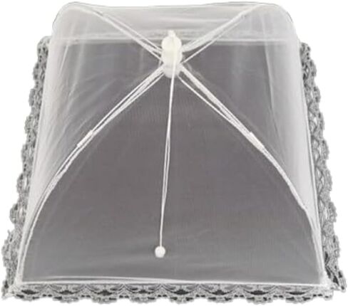 Japanese Simple Dish Cover Folding Food Cover Disassembled Dining Table Cover Transparent Insect-proof Cover (S-12.6inches) in Saudi Arabia