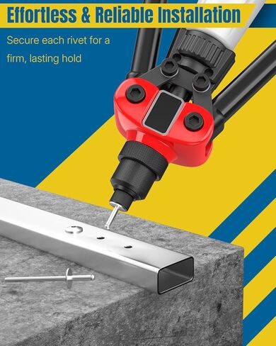 Vibit 500 Pcs Pop Rivets Assortment Kit, 14 SAE Sizes Aluminum Rivets, 3/32", 1/8", 5/32", 3/16", 1/4" Rivet Kit, Assorted Blind Rivets for Metal, DIY, Automotive & Home Repair in Kuwait