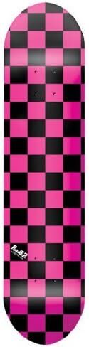 Checker Boards Skateboard Graphic Decks, 7.5, 7.75 and 8", Neon Pink, 7.5 in Saudi Arabia