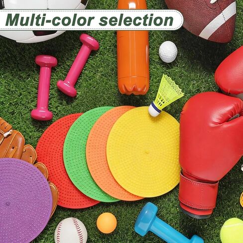 Spot Markers for Agility Dot, Non-Slip Poly Spots Floor Dots Flat Field Soccer Training Equipment 9 in & 8 Pcs & Red -Fitting for (Gym/Sports/Training/PE Games/Dance) in Saudi Arabia