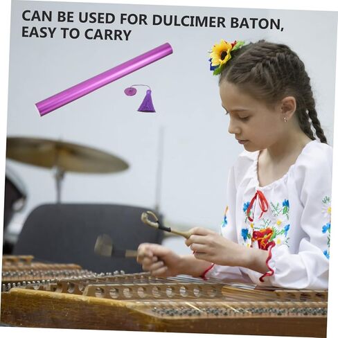 Vaguelly Dulcimer Storage Tube Holder Portable Yangqin Accessory Capacity Pitch Pipe Case for Dulcimer Construction Smooth Edges for Outdoor Use in Saudi Arabia