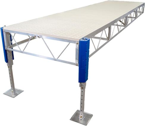 Patriot Docks 16' Straight Stationary Jack Dock with Tan Poly Decking (D-00122) in Kuwait