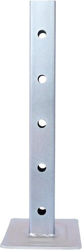 Gecheer 8000 lb Top-Wind Weld-On Square Tube Drop Leg Jack – 15 in Travel, Black Powder-Coated Outer Tube, Zinc-Plated Inner Tube, 21.5 to 50.5 in Lift Range in Kuwait