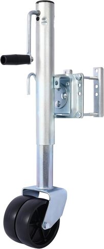 Gecheer 1500 lb Dual-Wheel Trailer Tongue Jack with 12-Inch Lift, Swivel Mount, Galvanized Steel, Fits Boats RVs and Utility Trailers in Kuwait