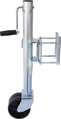 Gecheer 1500 lb Dual-Wheel Trailer Tongue Jack with 12-Inch Lift, Swivel Mount, Galvanized Steel, Fits Boats RVs and Utility Trailers in Kuwait