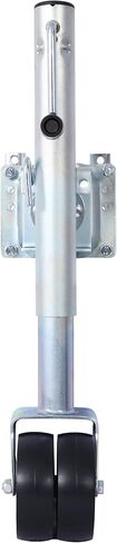 Gecheer 1500 lb Dual-Wheel Trailer Tongue Jack with 12-Inch Lift, Swivel Mount, Galvanized Steel, Fits Boats RVs and Utility Trailers in Kuwait