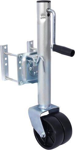 Gecheer 1500 lb Dual-Wheel Trailer Tongue Jack with 12-Inch Lift, Swivel Mount, Galvanized Steel, Fits Boats RVs and Utility Trailers in Kuwait