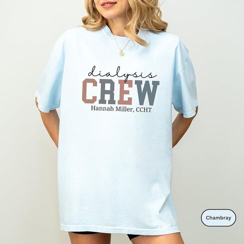 CUSTOM Unisex Dialysis Crew Sweatshirt & Hoodie – Ultra-Soft, Personalized Dialysis Nurse Crewneck – Ideal CCHT, Nephrology & Dialysis Technician Gift Multi in Saudi Arabia