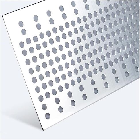 304 Stainless Steel Perforated Sheet for Balcony Protection, Leak-Proof Metal Window Pads, 10mm Hole Diameter, 47x110cm, Durable Outdoor Use, Weather-Resistant Safety Solution in Saudi Arabia