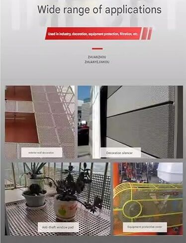 Expanded Metal Mesh - Perforated Stainless Steel Sheet for Ventilation, Decorative Applications, and Durability - Ideal for Home, Commercial, and Industrial Use in Saudi Arabia