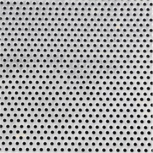 Heavy-Duty Stainless Steel Perforated Sheet 0.8mm Thick - Metal Plate for Door Observation Cage Fencing (5mm Mesh, 40x40cm) - Durable Industrial Solution in Saudi Arabia